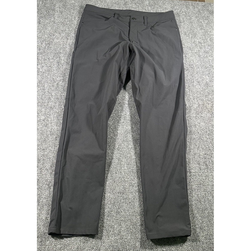 Lululemon Pants Mens 34x33 Grey ABC Classic Warpstreme Stretch 5 Pocket LM5583S